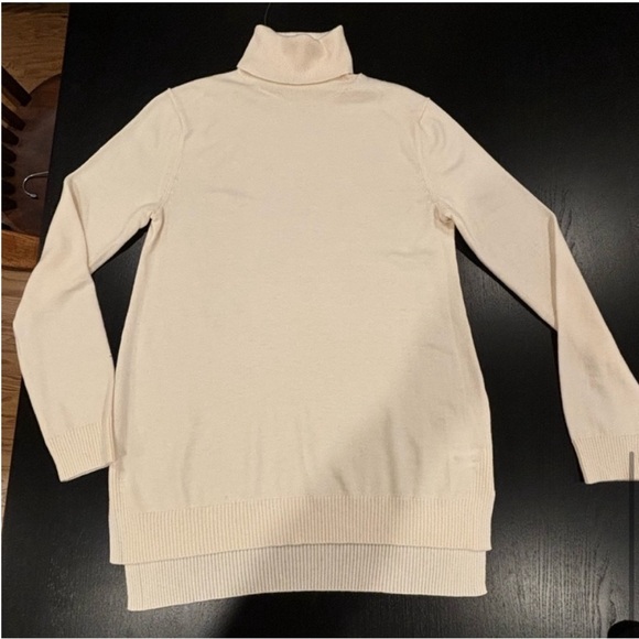 GAP NEW Merino Wool Bella Turtlene Turtleneck in Ivory Frost Womens Size XS - Picture 5 of 14